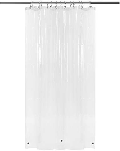 Barossa Design innerer Duschvorhang für Wohnmobile mit 3 Magneten, 119,4 x 162,6 cm, Wohnmobil-Duschvorhang, wasserdichter PEVA-Duschvorhang für Campingduschkabinen, PVC-frei, Metallösen, transparent | 8 g dickes PEVA, wasserdicht, 119 x 162 cm, Camper-Duschvorhang für Reiseanhänger, Campingstand, PVC-frei, 8 Metallösen