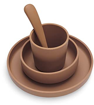 Jollein Kindergeschirr-Set 4-teilig - Caramel