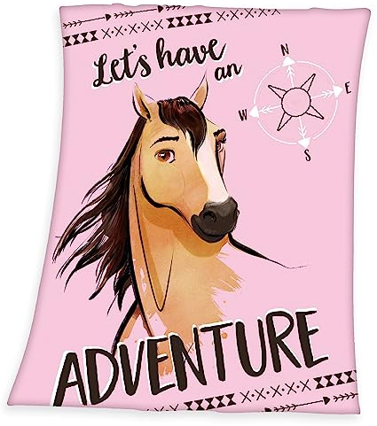Herding XL Spirit - Adventure Fleecedecke Pferd Kuscheldecke, 130x170cm