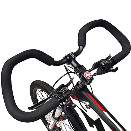 Hujio Guidon VTT et Vélo de Route Papillon Aoligei 25,4 mm/31,8 mm - Accoudoir de Triathlon Avec Housse en Éponge Pour Trekking