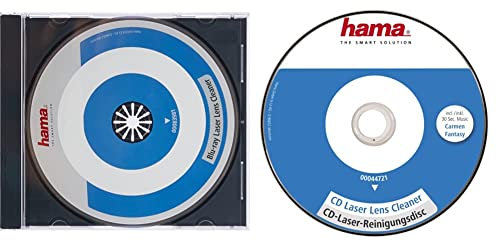 Hama Blu-Ray Reinigungsdisc (zur Beseitigung von Schmutz in Blu-Ray Laufwerken) Laser-Reinigungs Blu-Ray & CD Reinigungsdisc (zur Beseitigung von Schmutz in CD Laufwerken) Laser-Reinigungs CD