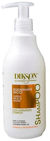 Dikson Energisches Locken-Shampoo mit Anti-Frizz-Wirkung mit Meeresalgen-Extrakten und Curl Memory Technology, 500 ml