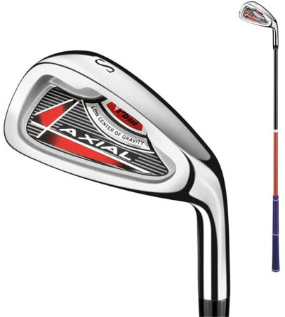Junior Golf Sand Wedge Kids Golf Club # 7 Golf Irons Clubs, Eje de Carbono, Cabeza de Varilla de aleación de Zinc, diestro, 3 a 12 niños niñas (Rojo para niños, 28 Pulgadas para 6-8 años)