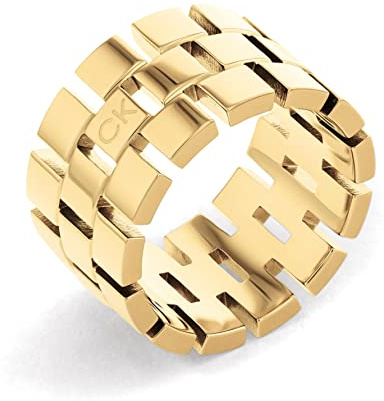 Calvin Klein Anello da Donna Collezione GEOMETRIC in Oro Giallo - 35000325D