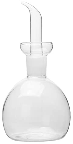 YARNOW Small Glass Bottle No Funnel Olive Oil Dispenser Oil Pourer Bottles Glass Dispenser Clear Container Salad Dressing Containers Kitchen Supplies Sauce Cruet Sauce Jar Tanker Bracket