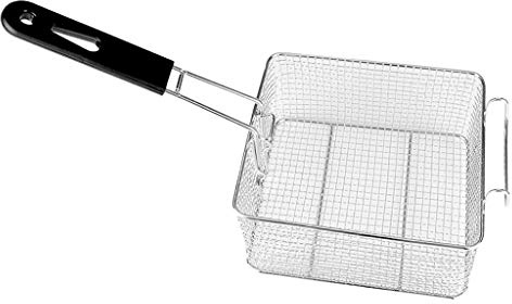 Scolapasta in acciaio inox, colino a maglia fine, scolapasta in acciaio, setaccio for farina, cestello for friggere in acciaio inox, rete metallica quadrata, friggitrice francese for servire cibo, sto