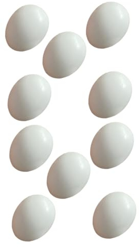 SEWOART 20stücke Fake Bird Eggs Realistische Vogel-Eier Für Vogelzucht Und Dekoration Für Wellensittiche Und Andere Vögel Sicher Und Langlebig