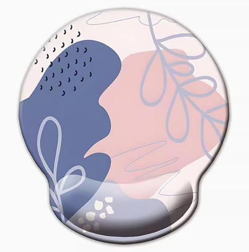 Tapis De Souris Rose, Support De Poignet De Bureau, Mousse À Mémoire De Forme Ergonomique Et Souple