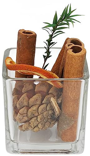 Leapiture Zimtstangen, Duftpotpourri, getrocknete Blumen, Zitronenscheiben, flammenlos, dekorative Öle für Zuhause, Diffusor für Herbstdekoration, Schüsselfüller, Dekor
