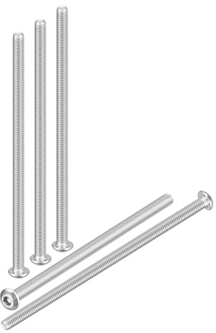 DTGN 40er Pack Linsenkopfschrauben M3-0.5x65mm 304 Edelstahl weiß lackiert | Mit Innensechskant, Sechskant-Antriebsbefestigungen, Gut für Rennrad Mountainbike Auto Motorrad