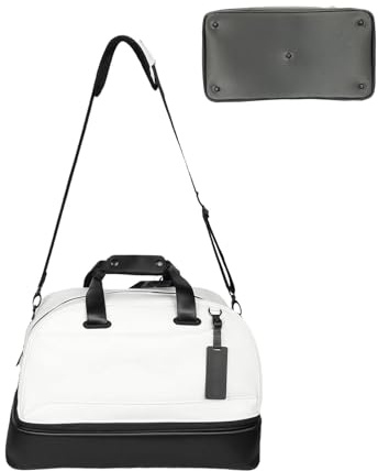 Leichte Schultertasche – Golftasche für Männer und Frauen, doppellagige Golftasche, wasserdichte Outdoor-Reisetasche, Sportschuhe mit Tasche, weiß, Consulte la descripción, Siehe Beschreibung