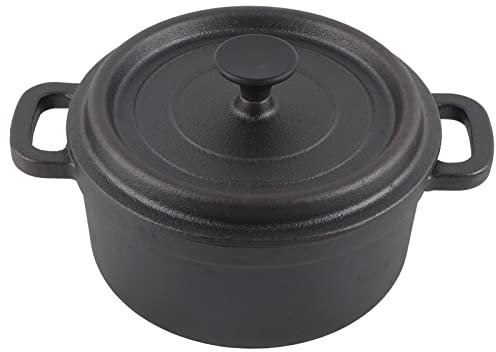 Doppio tradizionale in stile olandese in ghisa addensata pentola con isolamento del coperchio manico ergonomico a gas barbecue elettriche. (Diametro 20 cm)