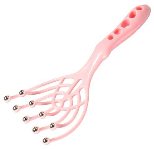 Healeved Masajeador de Pelo y Masajeador de Cabeza, Herramienta de Masaje Capilar Diseño de 9 Garras y Bolas de Acero, para Aliviar Presión en Casa