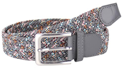MIRROSI® Flechtgürtel Elastischer Stoffgürtel Flechtgürtel für Damen und Herren (3,5CM Breit, Super Weich) Geflochtener Stretchgürtel UNISEX