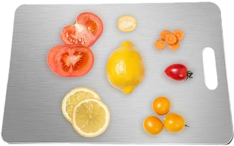 Titanium Cutting Boards For Kitchen 15/20/23/28cm Tabla De Cortar De Acero Inoxidable Antibacteriana De Doble Cara Multifuncional Utensilios De Cocina Para Cortar En Cubitos Para Pescado Verduras