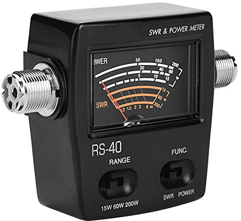 Klanata stående kraftmätare för testning av SWR, 200W kapacitet, RF -kraftmätning, skinkaradioantennanalysator, för amatörradiooperatörer