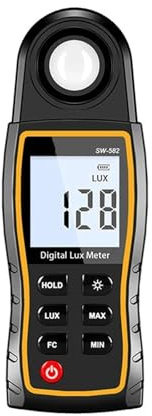 Digital light meter, SW582 Digital Light Meter Handheld LCD Lux Tester Illuminance 0-199999 Lux/Fc Pocket Photometer For Plant Growth Analysis for Garden Indoor Plants, Photography