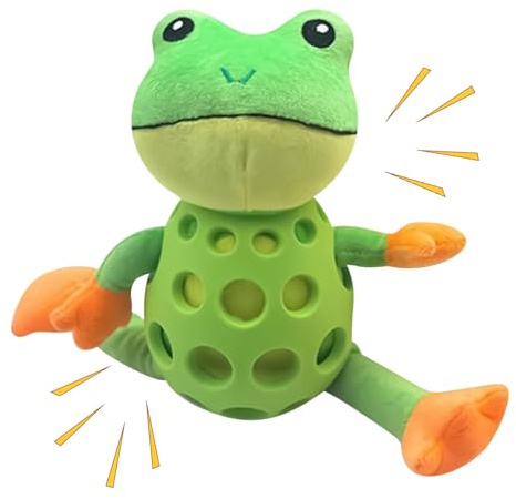 Générique Jouets À Couiner pour Chien - Jeu Ludique pour Animal De Compagnie - Jouets À Mâcher Couineurs Grenouille Canins | p o u r Jeu tre l'En im de Compa ieur, Ext Parc, Caisse