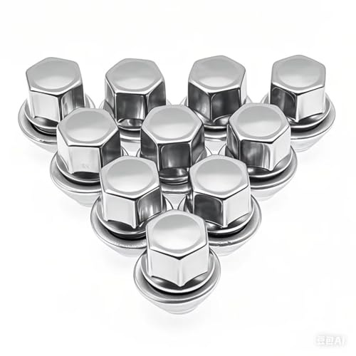 Felgenbolzen Kompatibel Mit Ford Für Focus Für Fiesta Für C-Max 19-mm-Radbolzen, Radmuttern Aus Leichtmetallstahl, M12x1,5(10 PCS)