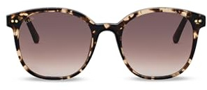 Kapten & Son Sonnenbrille Nairobi Small Crystal Tortoise Brown | Sonnenbrille Damen für schmale Gesichtsformen mit Sonnen- und UV-Schutz | Stylische, runde Gläserform | Unisex Sunglasses