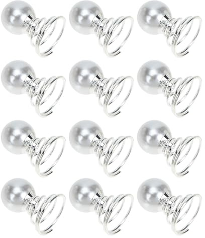 HANABASS 20pièces Lot de Pinces à Cheveux Spirales Perles pour Tresses Accessoires Décoratifs Élégants pour Femmes Ornements Capillaires Raffinés et Faciles à Utiliser