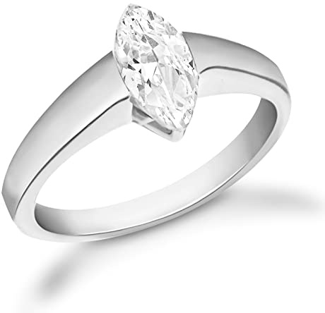 Tuscany Silver Marquise Cubic Zirconia Ring