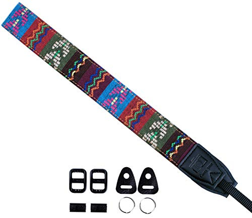 VKO Bandoulière Vintage Bohème Réglable, Support Appareil Photo, Accessoires Photographie pour Reflex Numérique