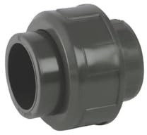 Ezfitt - Union 3 pièces Femelle/femelle en PVC avec O-ring en EPDM à coller - 40mm