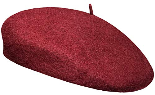 TOSKATOK Klassisk vanlig fransk stil basker mode snygg keps hatt chic parisisk modern konstnär målarhatt, Vinröd, one size