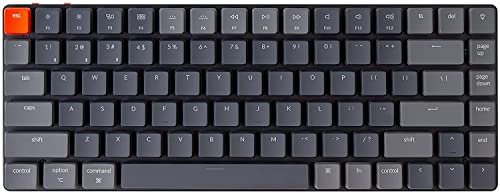 KeyChron K3 Ultra-Slim 75% Layout RGB RGB retroilluminato Bluetooth/tastiera meccanica USB cablata USB, tastiera da gioco ottica marrone a basso profilo a basso profilo