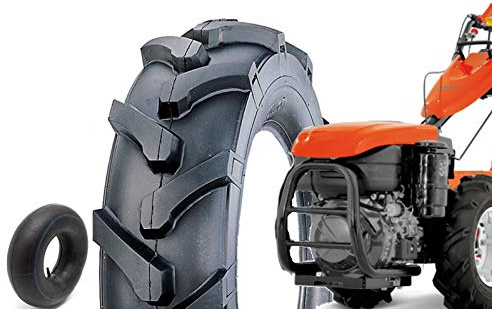 Pneu 5.00-10 Union + Chambre Roues Tracteur 6PR (TM) Motoculteur Tondeuse