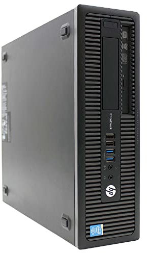 HP Desktop-PC EliteDesk 800 G1 SFF i5 4430 bis zu 3,2 GHz RS232 Windows10 Pro Business Office (Generalüberholt) (ohne USB-WiFi-Antenne, 16 GB RAM SSD 480 GB)