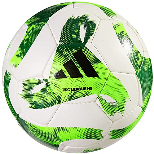 adidas Unisex-Adult Tiro Match Soccer Ball, White/Team Green/Team Solar Green/Black, 3