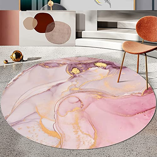 Teppich Kinder teppiche Junge Teppich mädchen Wohnzimmer Teppich rosa gelb Kunst Graffiti tinten Entwurfs Schlafzimmer runder Teppich küchenteppich rutschfest 180x180cm