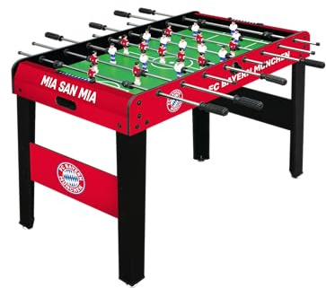 FC Bayern München | Tischkicker Champion I Fußball | Offizieller Fanartikel mit Chromstahl-Kickerstangen, rutschfesten Griffen, 3 Bällen und höhenverstellbaren Füßen