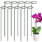 POIWEYR Pflanzenstützstäbe, 10 Stück, 50,8 cm, Metallstütze, Pflanzenkäfige & Stützen, Garten, Einzelstiel, Stützpfahl, Pflanzenstäbe, Unterstützung für Tomaten, Pfingstrose, Lilie, Rose, Blumen,