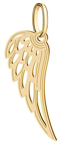 Engel Flügel Anhänger Gold 333 8K Gelbgold Damen Schutzengel Charm