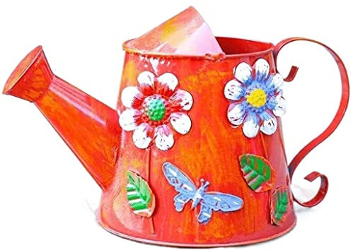 YOOPKA Gießkanne Zimmerpflanzen Gießkanne Gießkanne 3L Gießkanne Gießkanne Retro Metall Gießkanne Gießkanne Sprühkanne Gießkanne Giesskanne (Blue : Orange)