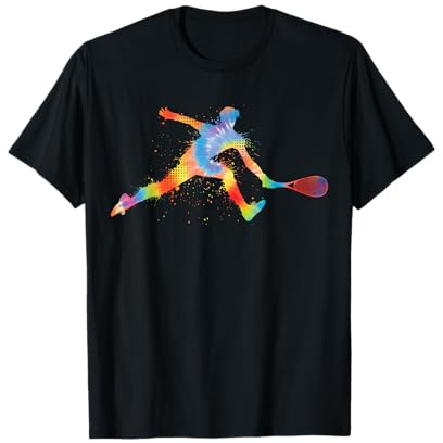Retro Squash Squashspieler Männer Jungs Kinder T-Shirt