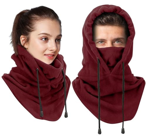 VICTERR Sturmhaube Winter Gesichtsmaske Herren Damen Fleece Balaclava Skimaske Winddichte Motorradmasken Halswärmer Sturmhaube Gesichtshaube für Fahrrad Motorrad Snowboard Outdoor Sport Unisex