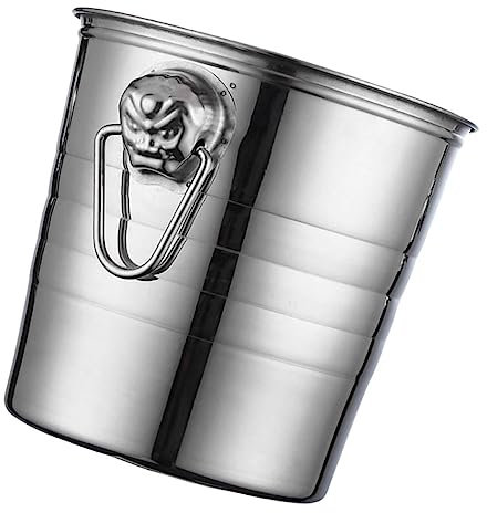 Zerodeko Retro Ice Bucket Multi-Functional Drink Bucket Party Bar Supply Scratch Resistant