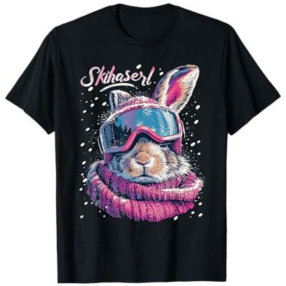 Skihaserl Apres Ski Haserl Skifahrer Winter Damen T-Shirt
