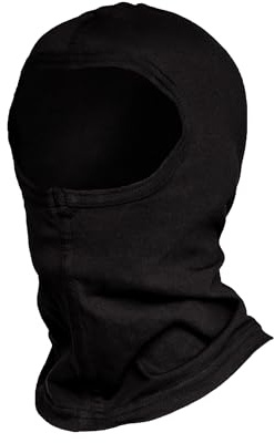 RODOPI HIGHSIDER-Pilot Sturmhaube aus Baumwolle Sturmmaske schwarz Balaclava für Herren und Damen Sturmmütze für Arbeit Ski Fahrrad Snowboard Einheitsgröße