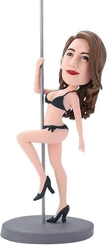 mydedor Individuelle Wackelkopf-Figur, Pole Dancer, benutzerdefinierte Wackelkopf, Geschenk für Frauen