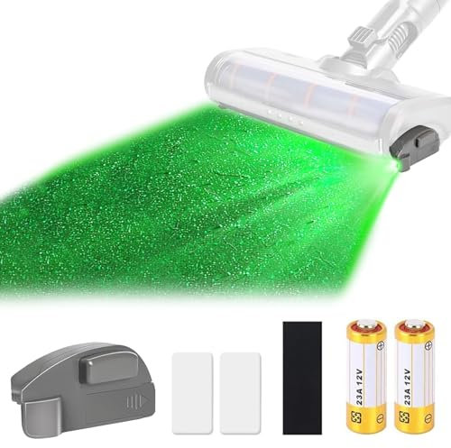 Detector de Polvo de Luz Led para Aspiradora,Luz Led Verde para Accesorios Cabeza Aspirador,Accesorio para Aspiradora,Luz de La Aspiradora,para Tienda de Animalesfamilia con Mascotas.