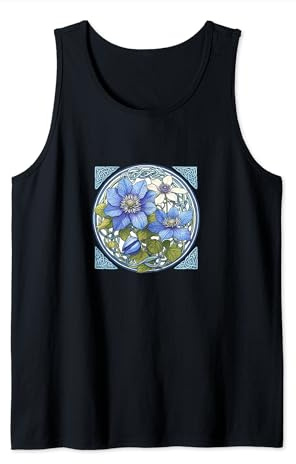 Clematis Vine Art Tank Top