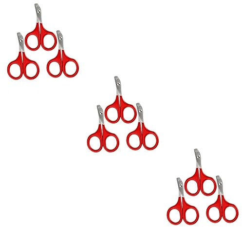 Supvox 9stücke Teiliges Krallenschneider Für Haustiere Bequeme Nagelpflege Für Katzen Und Hunde Ergonomisches Design Rot Langlebig Und Anwendung