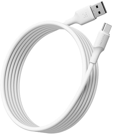 VOLTME USB C Cable 60W, QC 3.0 USB A Carga Rápida Tipo C, 3A TPE Cargador Compatible con iPhone 16 Pro Max 15 iPad Air Macbook Samsung S24 Ultra Huawei Xiaomi etc, 3M Blanco