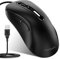 memzuoix Souris USB avec Câble – Souris Optique 1400 DPI, 5 Boutons, Design Ergonomique avec Câble de 1,5m – pour Ordinateur, PC, Mac – Noir