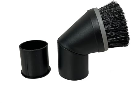 ZANVACUE Vacuum Cleaner 1 3/8(35 mm) Diameter Dust Small Mini Horsehair Floor Brush Compatible with 32&35mm Universal Vacuum Cleaner Brush Accepting Replacement for Like Miele 07132710